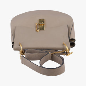Pre-owned Chloe DREW Grey Leather  shoulderbag | stylenewstar