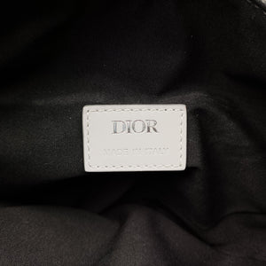 Pre-owned Christian Dior Saddle Grey PVC coated canvas × leather  crossbodybag | stylenewstar
