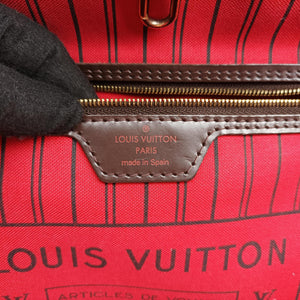 Pre-owned Louis Vuitton NEVERFULL MM EBENE Damier Canvas N51105 shoulderbag | stylenewstar