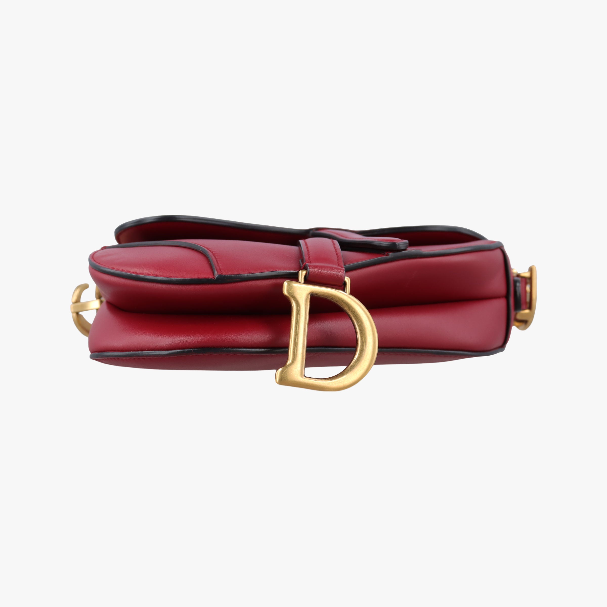 Pre-owned Christian Dior Saddle Red Leather  handbag | stylenewstar