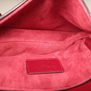 Pre-owned Christian Dior Saddle Red Leather  handbag | stylenewstar