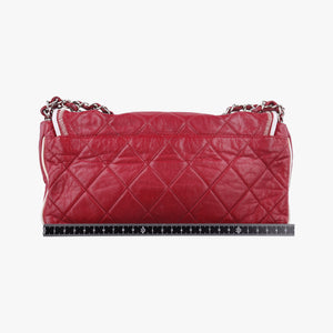 Pre-owned Chanel 2.55East West Red Leather A37691 shoulderbag | stylenewstar