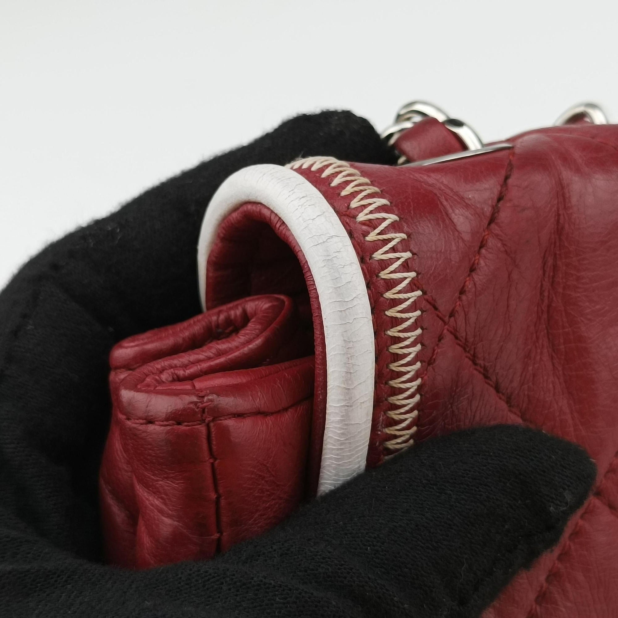 Pre-owned Chanel 2.55East West Red Leather A37691 shoulderbag | stylenewstar