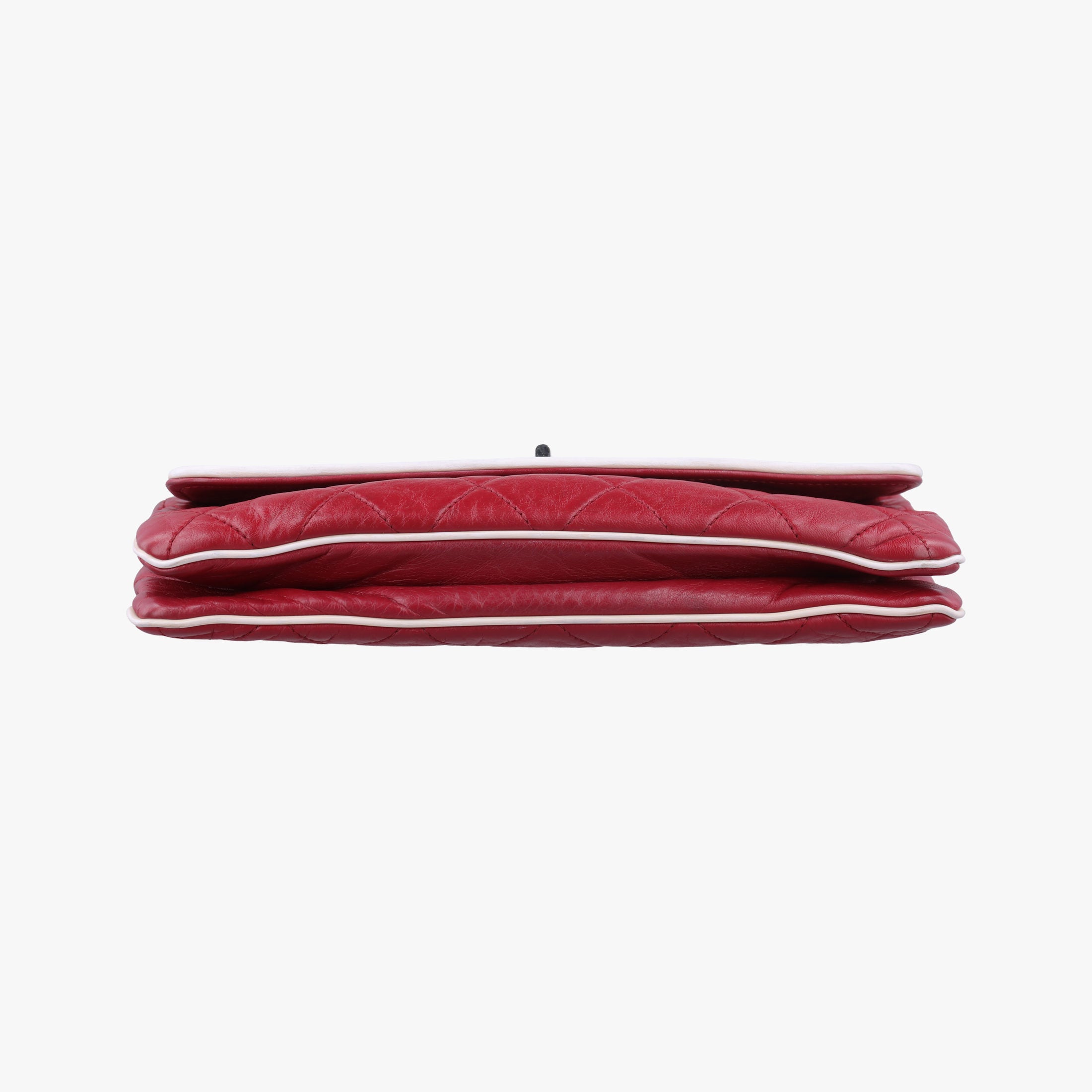 Pre-owned Chanel 2.55East West Red Leather A37691 shoulderbag | stylenewstar
