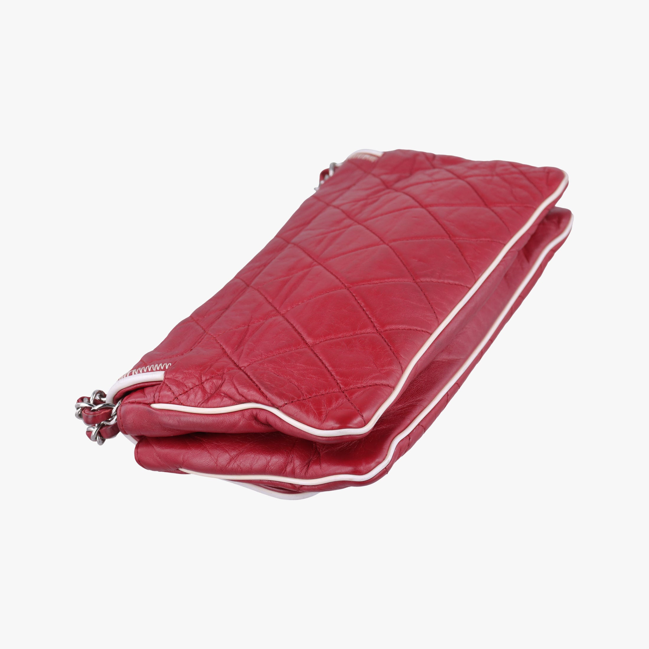 Pre-owned Chanel 2.55East West Red Leather A37691 shoulderbag | stylenewstar