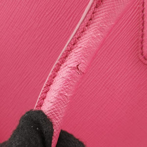 Pre-owned Prada Galleria Pink SAFFIANO Leather BN1786 shoulderbag | stylenewstar
