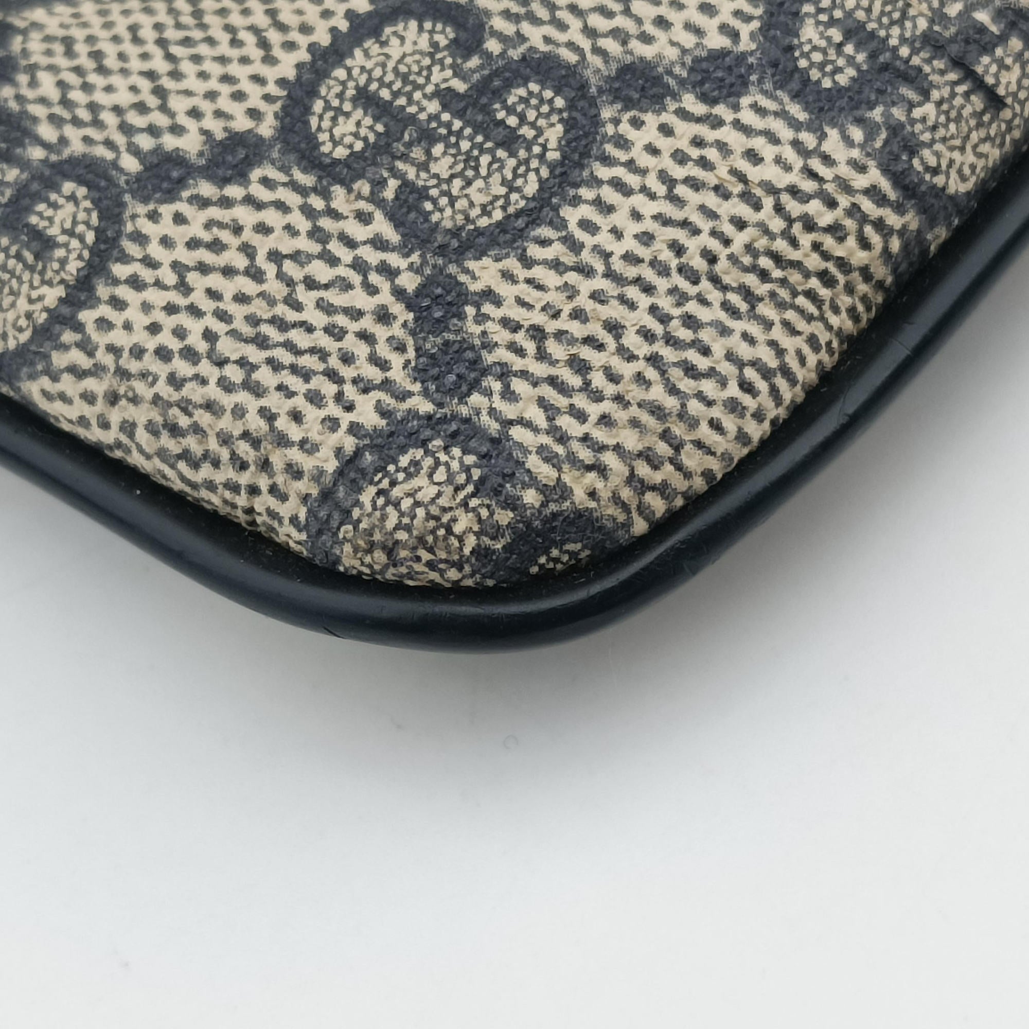 Secondhand Gucci GG Supreme Messenger Beige × Navy PVC coated canvas×leather 295257 shoulderbag | stylenewstar