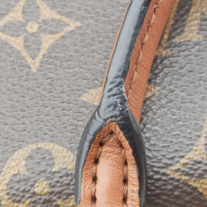 Pre-owned Louis Vuitton MARIGNAN brown×SESAME Monogram Canvas×calf leather M44257 shoulderbag | stylenewstar