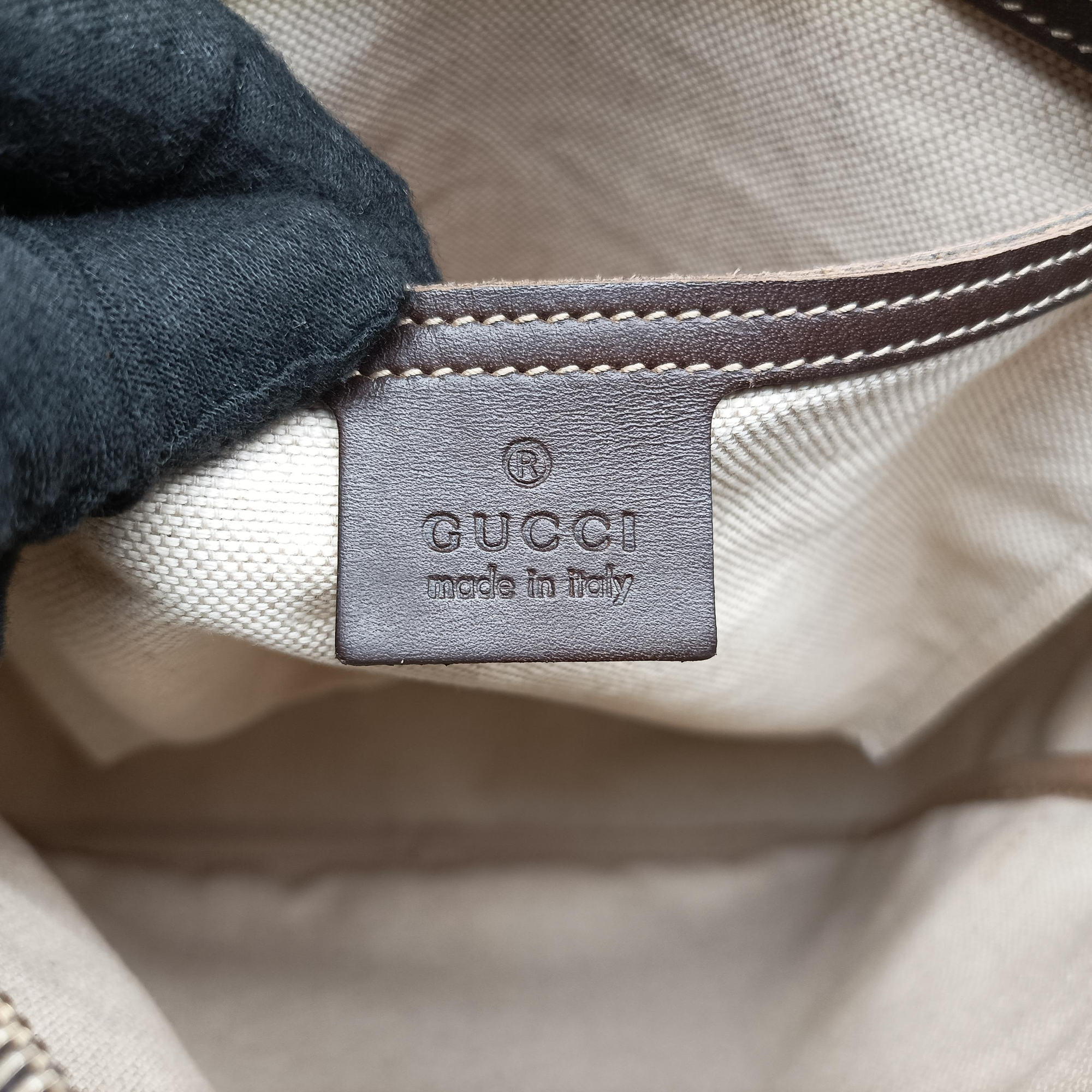 Pre-owned Gucci GG Imprime Messenger Beige×Brown PVC coated canvas×Leather 201448 shoulderbag | stylenewstar