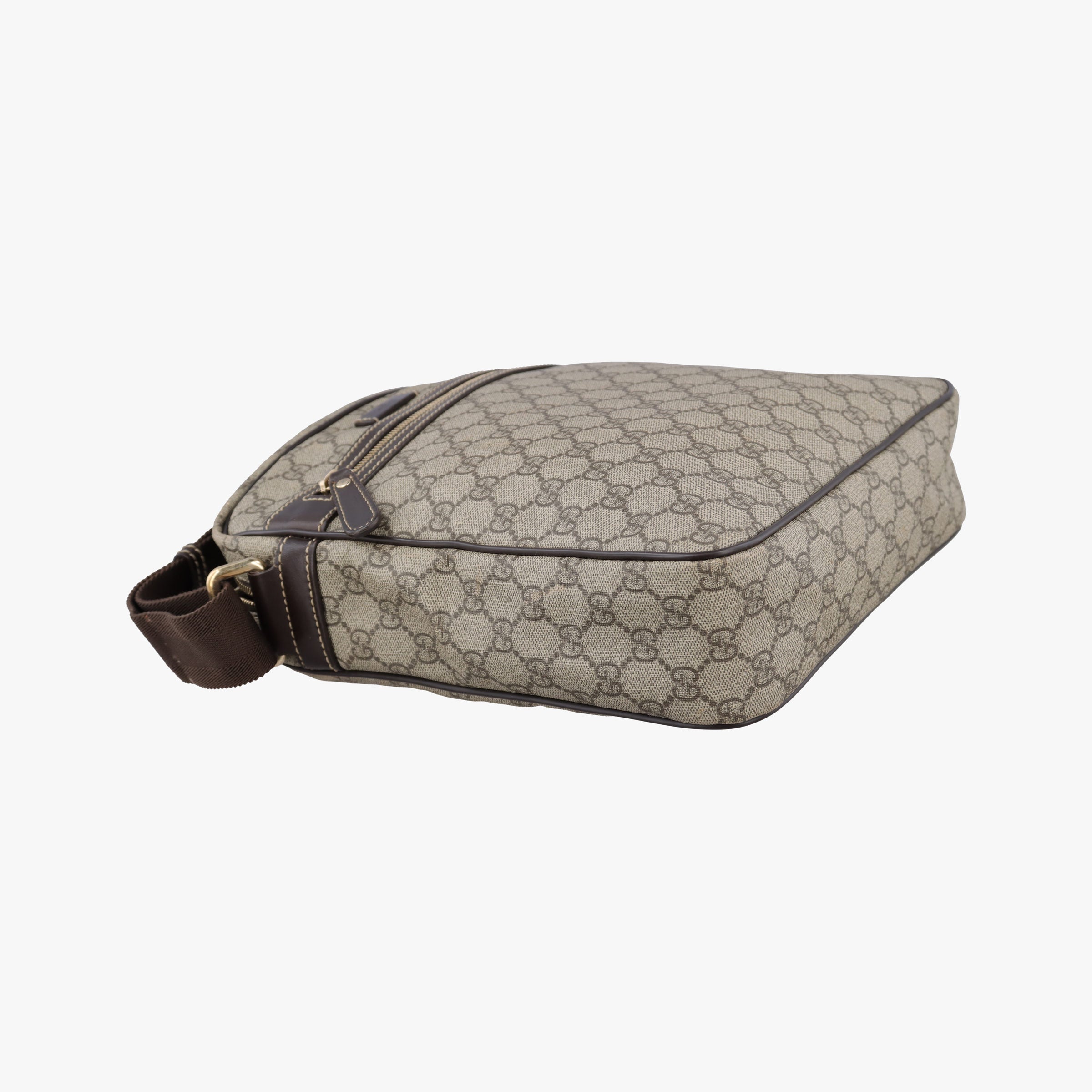 Pre-owned Gucci GG Imprime Messenger Beige×Brown PVC coated canvas×Leather 201448 shoulderbag | stylenewstar