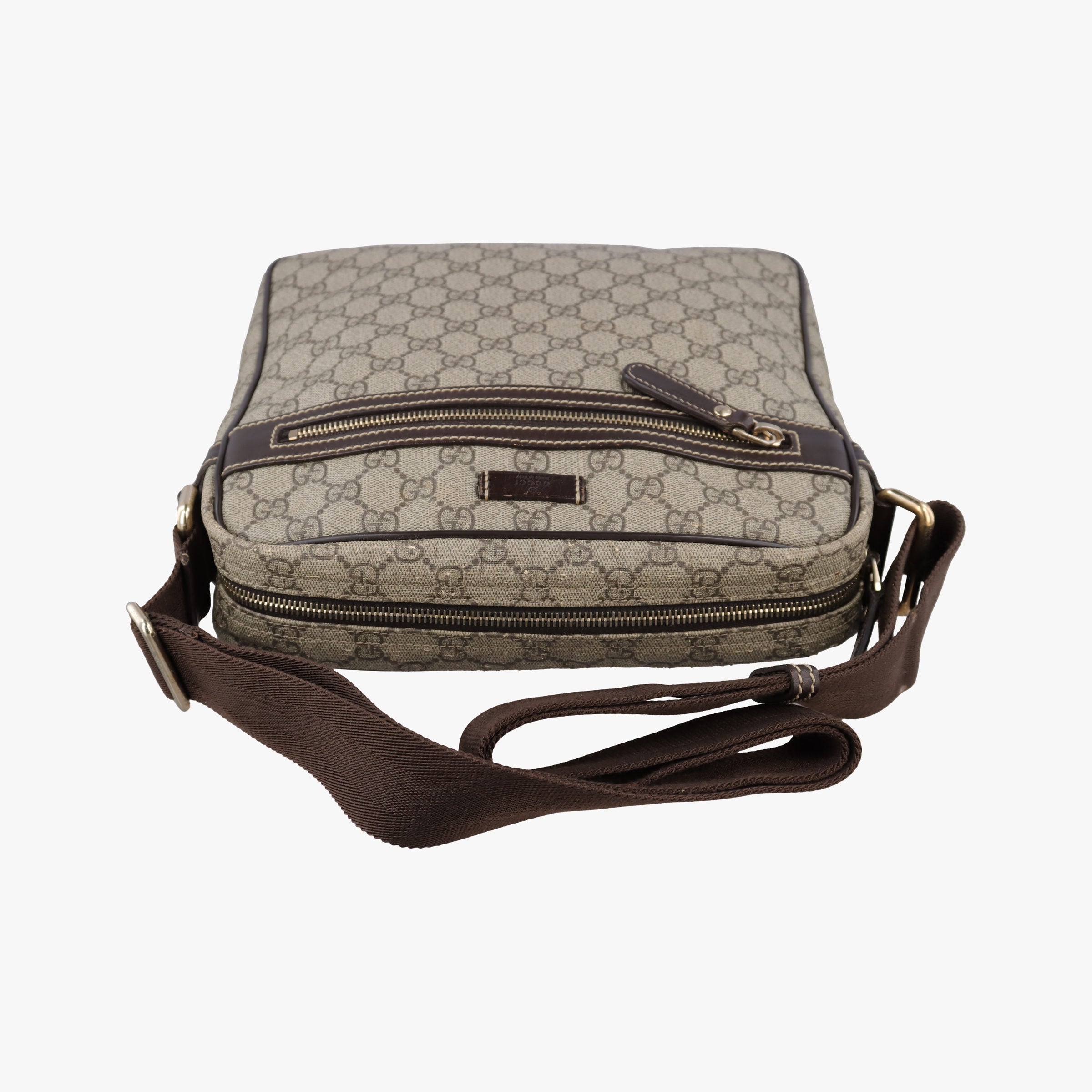 Pre-owned Gucci GG Imprime Messenger Beige×Brown PVC coated canvas×Leather 201448 shoulderbag | stylenewstar