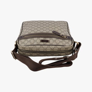 Pre-owned Gucci GG Imprime Messenger Beige×Brown PVC coated canvas×Leather 201448 shoulderbag | stylenewstar