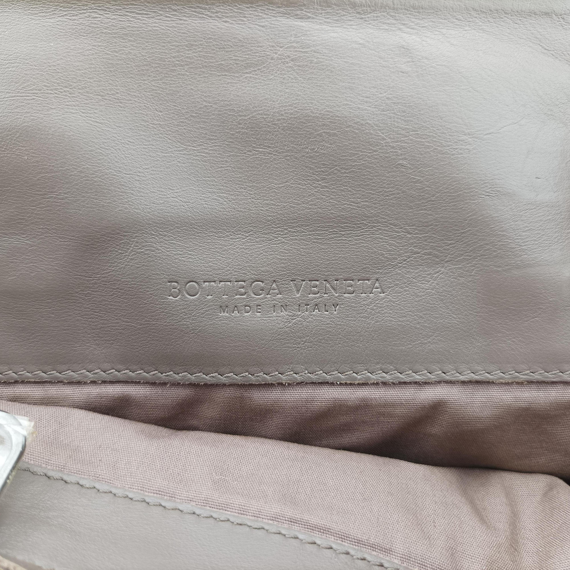 Pre-owned Bottega Veneta Intrecciato Shopper Acatl Brown lambskin  handbag | stylenewstar