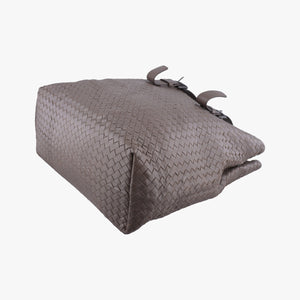 Pre-owned Bottega Veneta Intrecciato Shopper Acatl Brown lambskin  handbag | stylenewstar