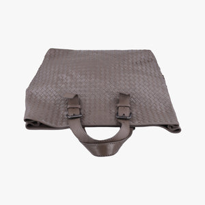 Pre-owned Bottega Veneta Intrecciato Shopper Acatl Brown lambskin  handbag | stylenewstar