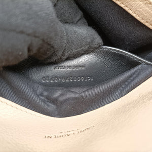 Pre-owned Yves Saint Laurent COLLEGE Beige Leather 600279 shoulderbag | stylenewstar