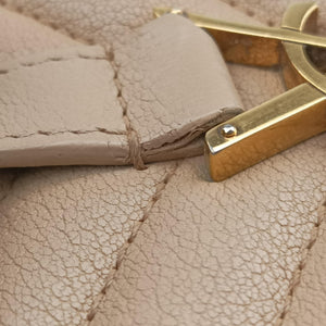Pre-owned Yves Saint Laurent COLLEGE Beige Leather 600279 shoulderbag | stylenewstar