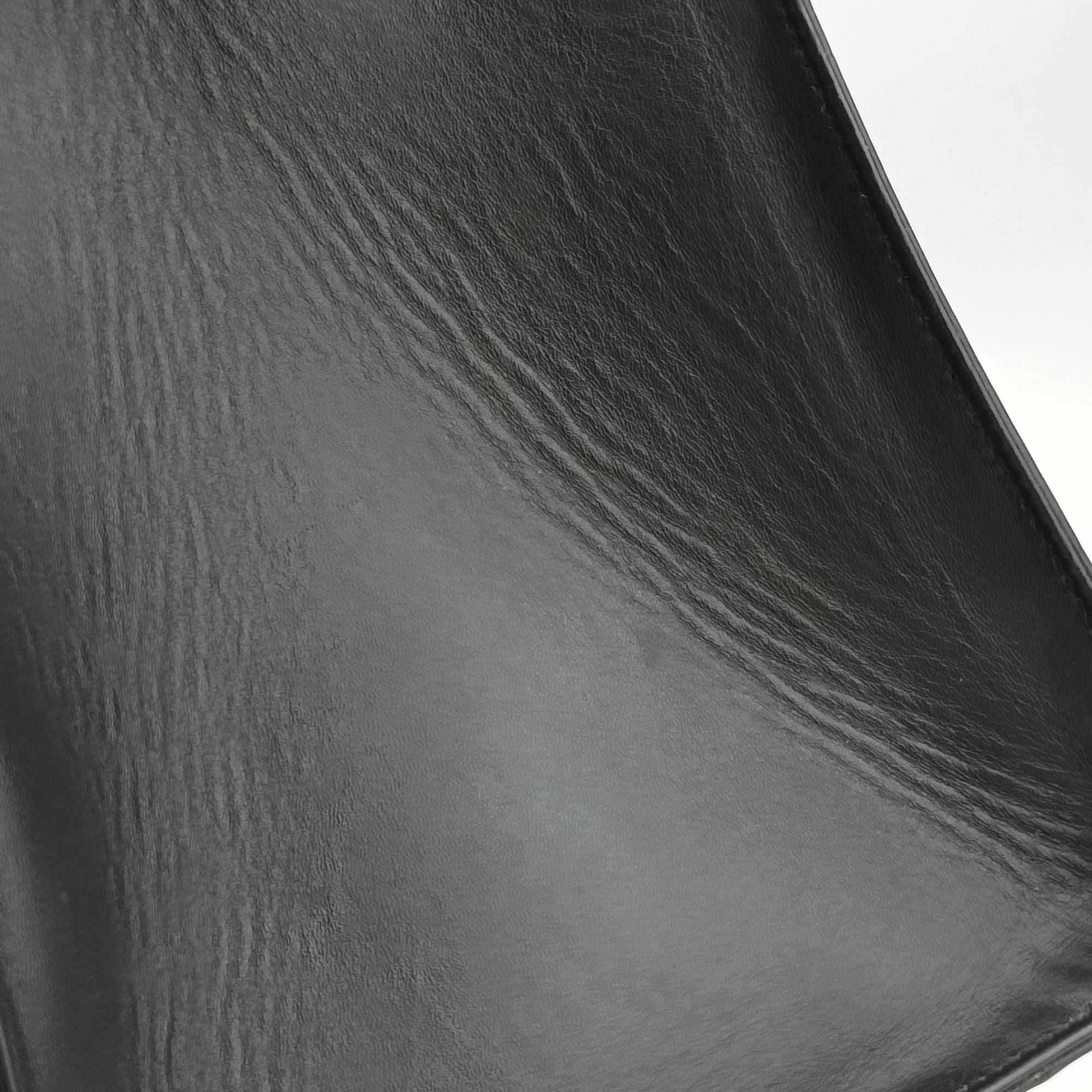 Pre-owned Yves Saint Laurent Y Ligne Petit Cabas Black Leather 370697 shoulderbag | stylenewstar