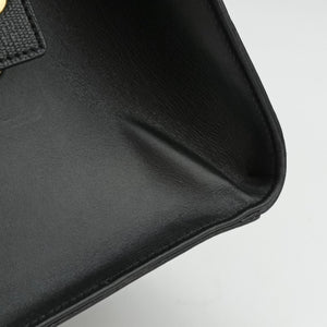 Pre-owned Yves Saint Laurent Y Ligne Petit Cabas Black Leather 370697 shoulderbag | stylenewstar