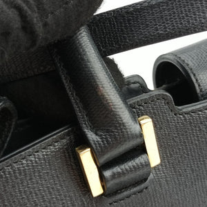 Pre-owned Yves Saint Laurent Y Ligne Petit Cabas Black Leather 370697 shoulderbag | stylenewstar
