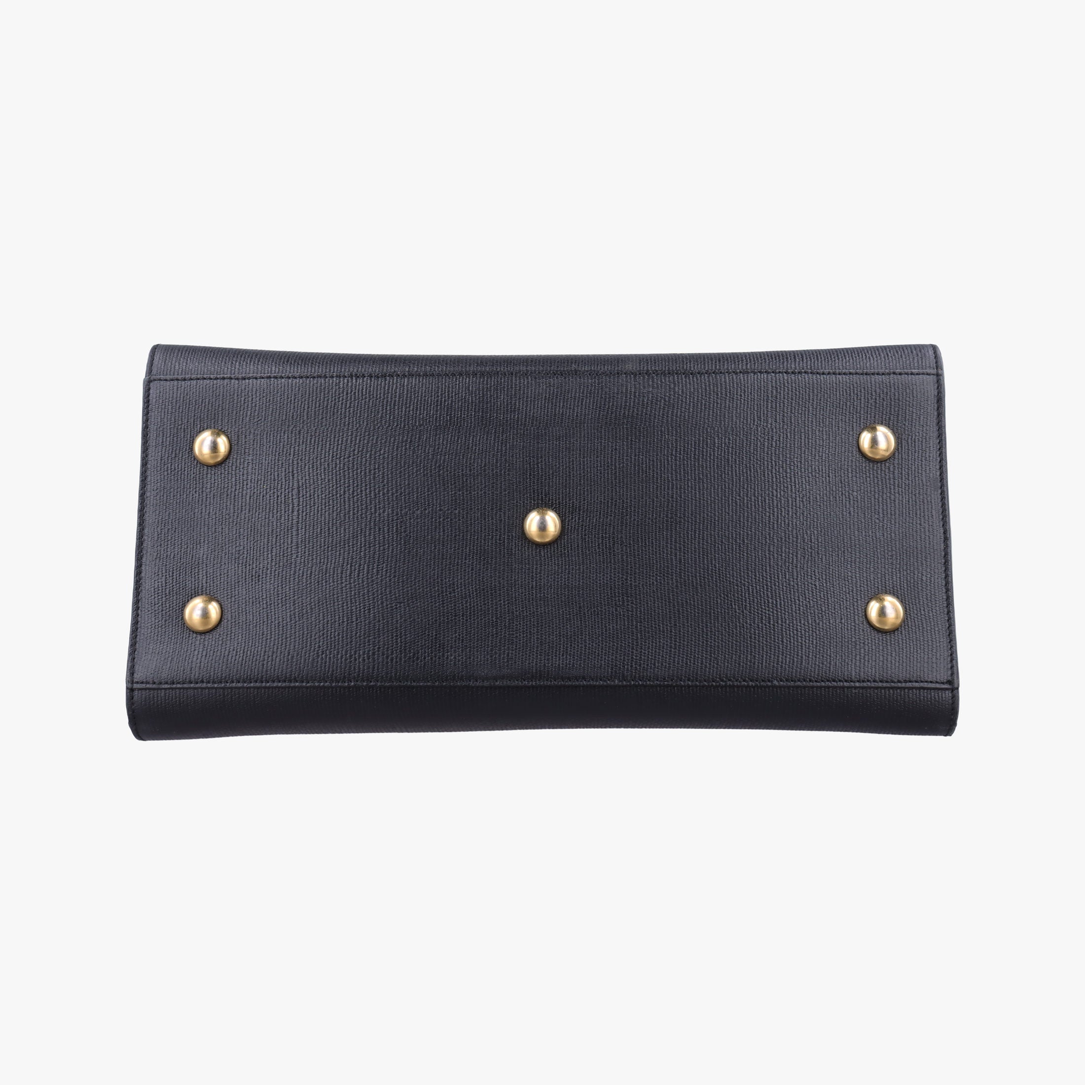 Pre-owned Yves Saint Laurent Y Ligne Petit Cabas Black Leather 370697 shoulderbag | stylenewstar