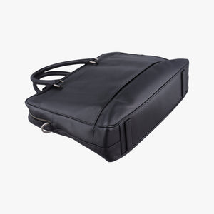 Pre-owned Prada Business Briefcase Black SAFFIANO Leather 2VE011 handbag | stylenewstar
