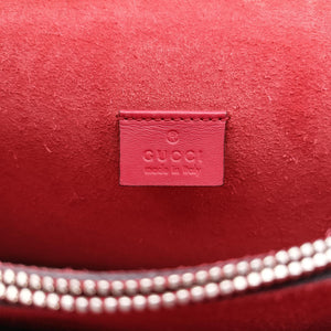 Pre-owned Gucci Dionysus beige×red PVC coated canvas × suede 400249 shoulderbag | stylenewstar