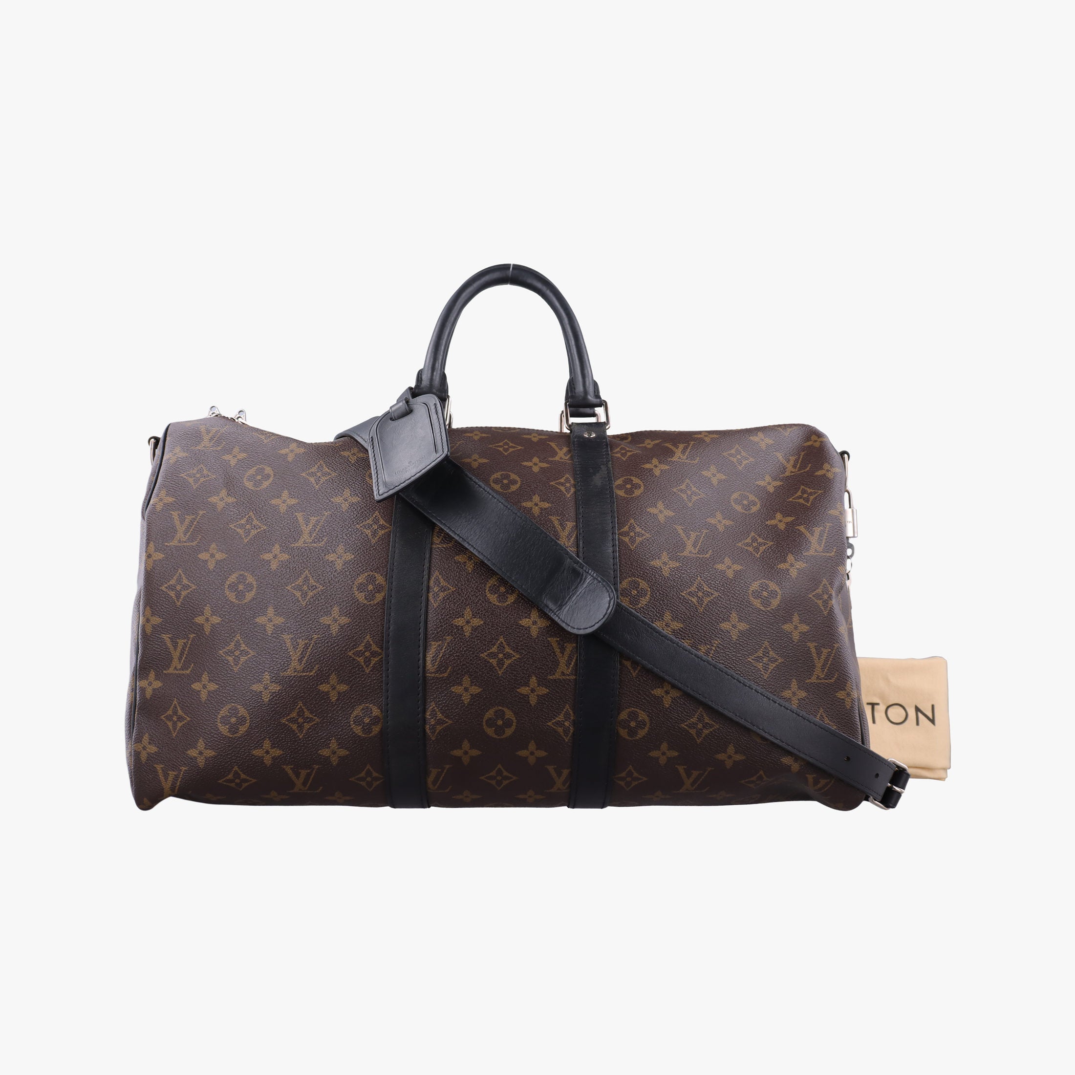 Pre-owned Louis Vuitton Keepall Bandouliere 45 Monogram Eclipse Monogram Eclipse Canvas M56711 shoulderbag | stylenewstar