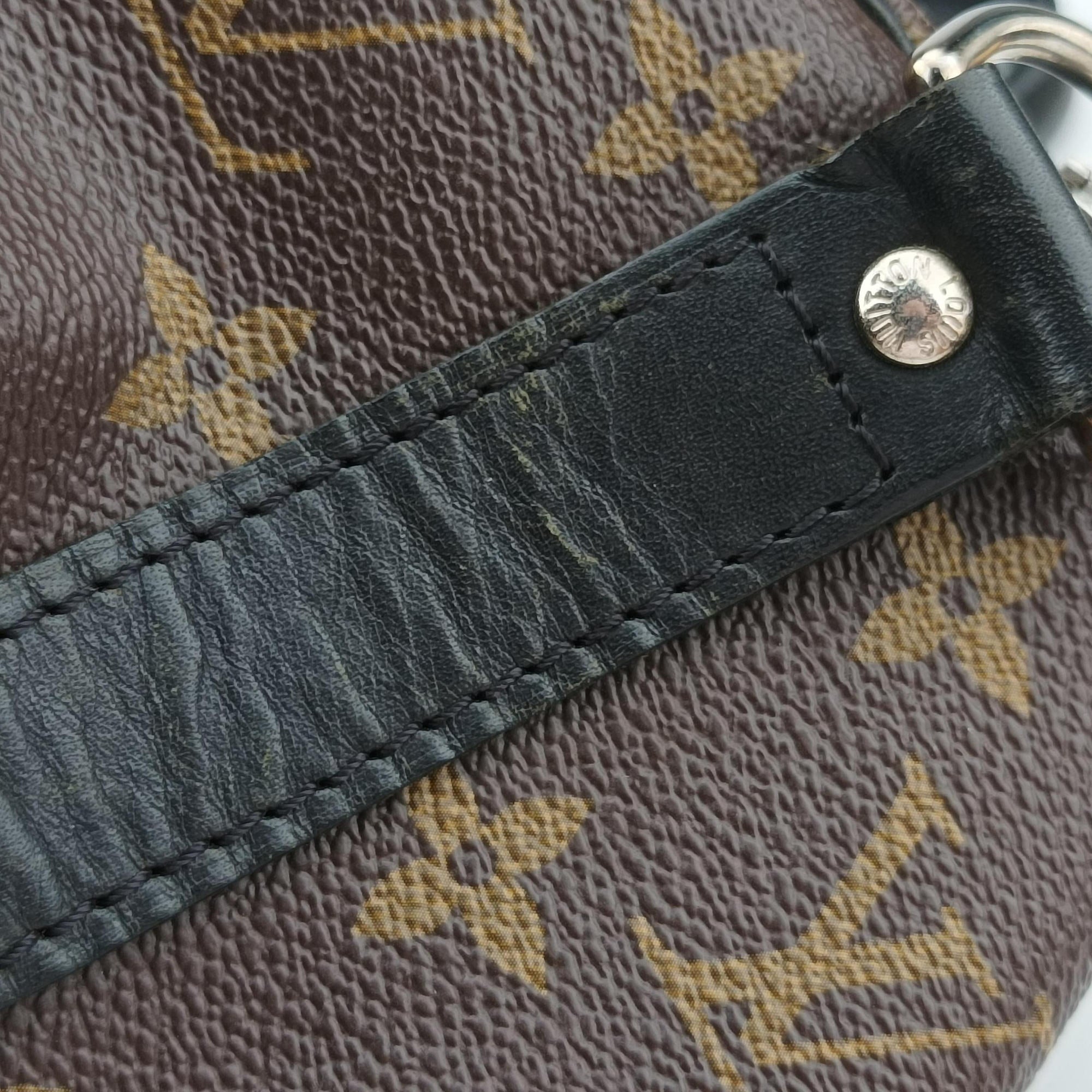 Pre-owned Louis Vuitton Keepall Bandouliere 45 Monogram Eclipse Monogram Eclipse Canvas M56711 shoulderbag | stylenewstar