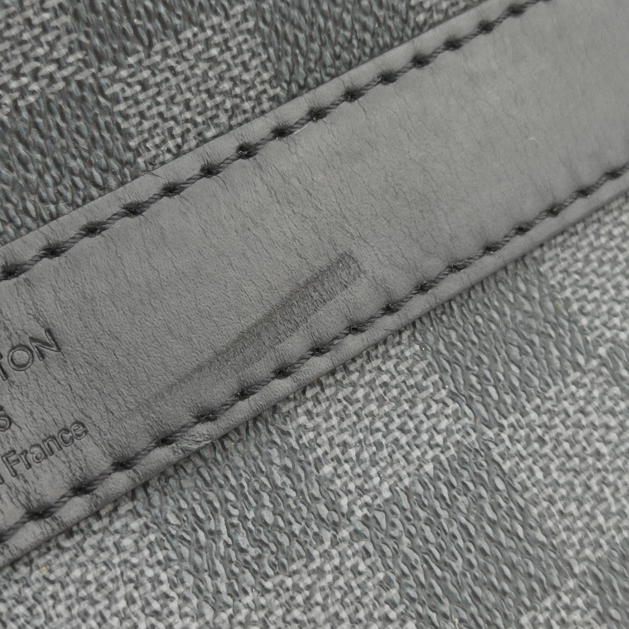 Pre-owned Louis Vuitton Keepall Bandouliere 45 Noir Damier Graphite N41418 shoulderbag | stylenewstar