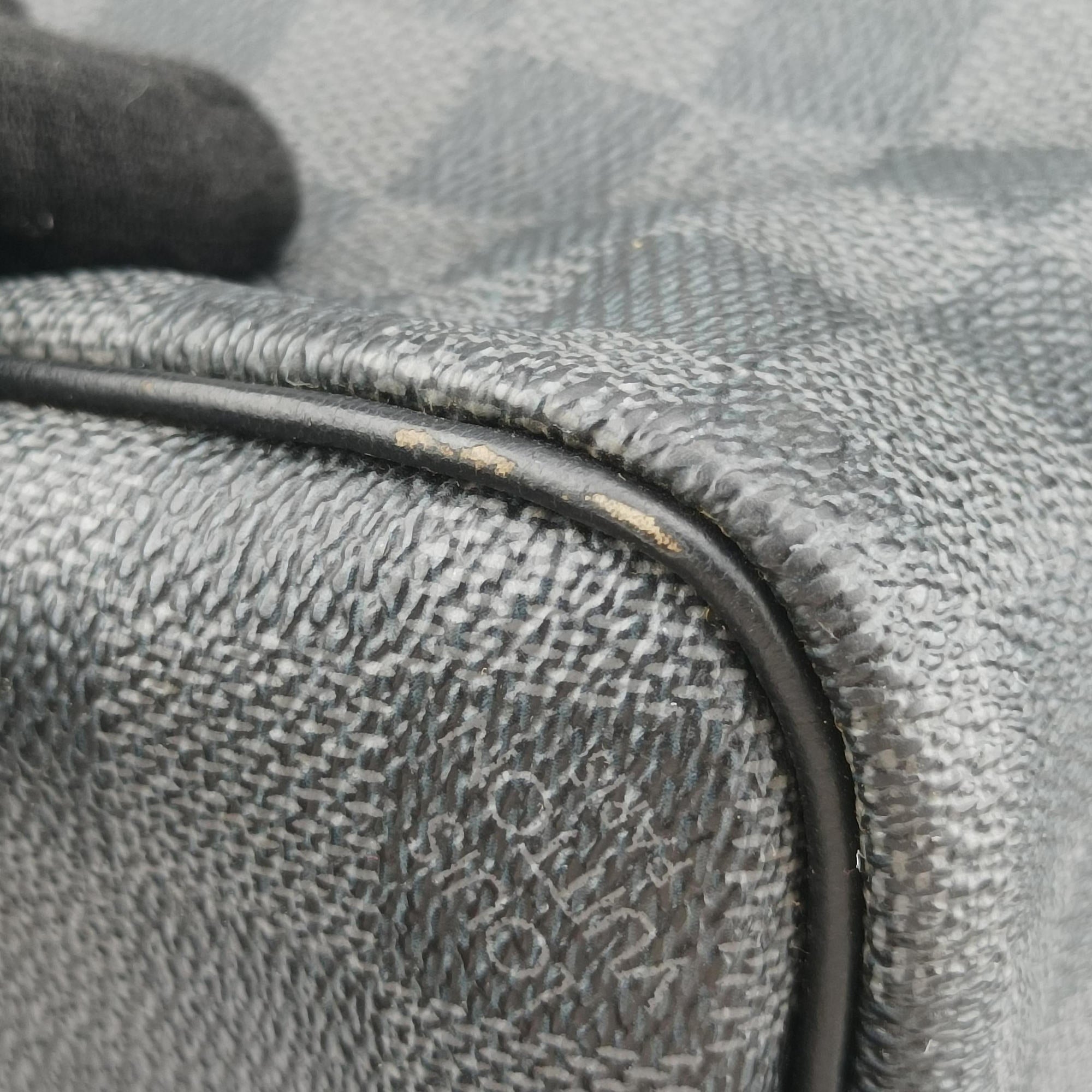 Pre-owned Louis Vuitton Keepall Bandouliere 45 Noir Damier Graphite N41418 shoulderbag | stylenewstar