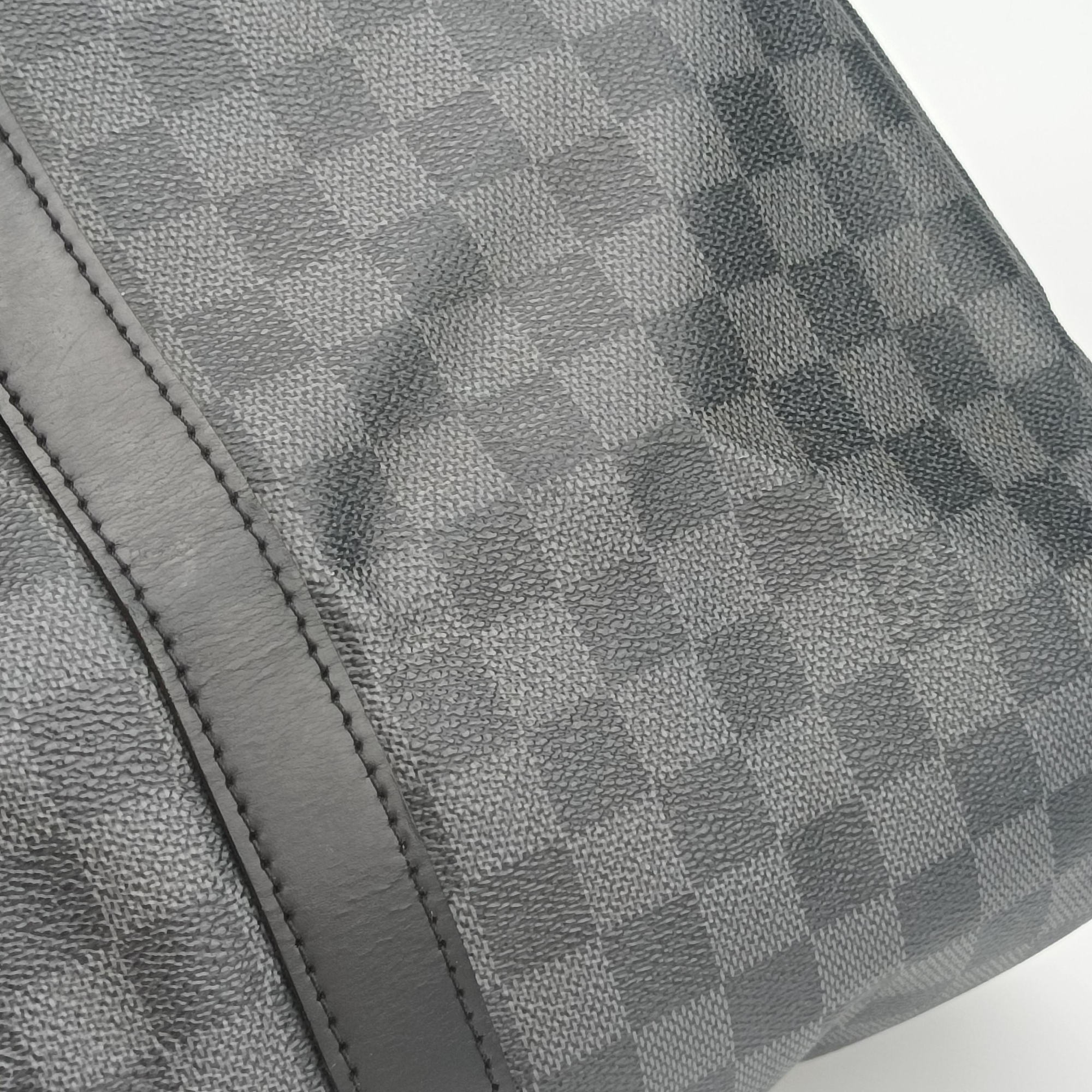 Pre-owned Louis Vuitton Keepall Bandouliere 45 Noir Damier Graphite N41418 shoulderbag | stylenewstar