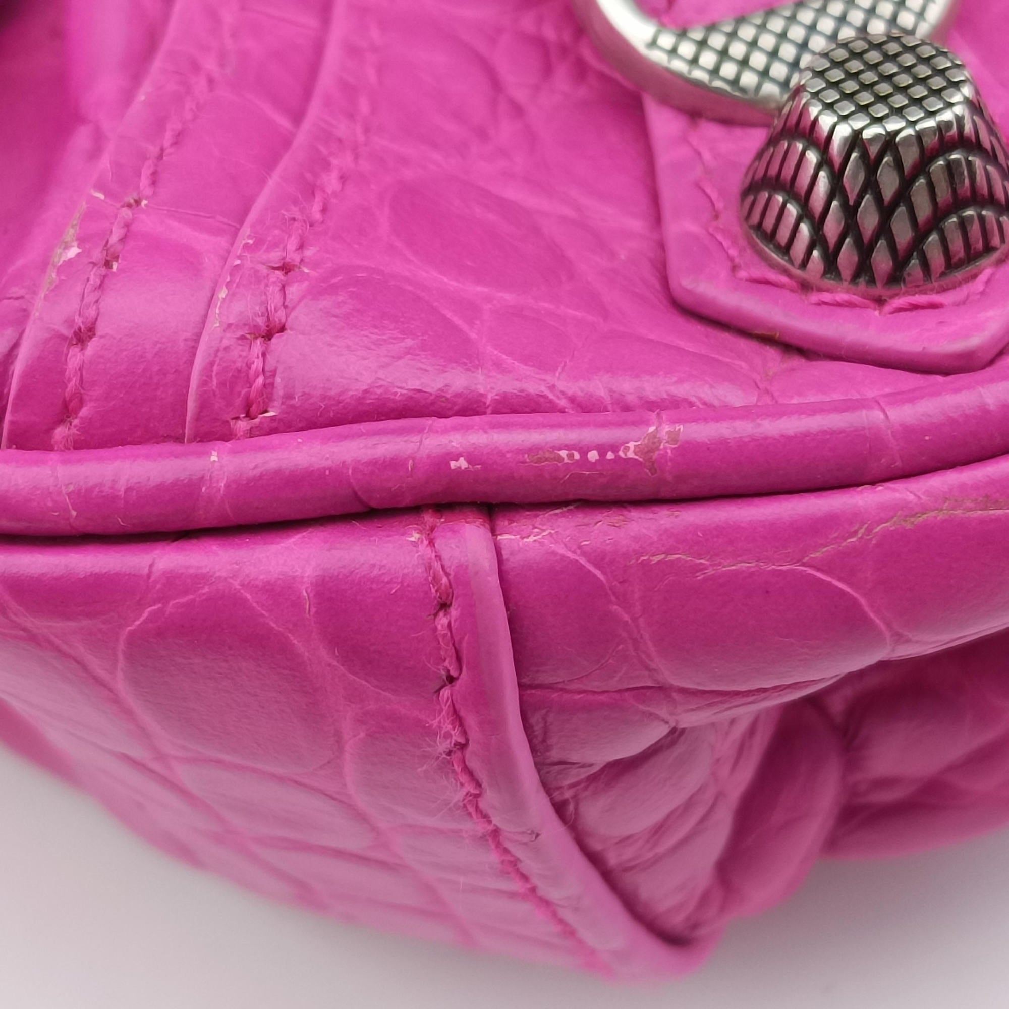 Pre-owned Balenciaga Le Cagole Pink Leather  shoulderbag | stylenewstar