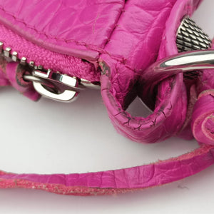 Pre-owned Balenciaga Le Cagole Pink Leather  shoulderbag | stylenewstar
