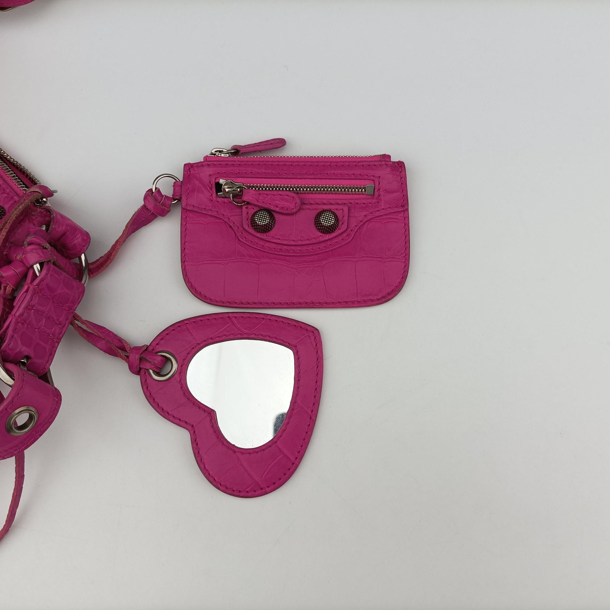 Pre-owned Balenciaga Le Cagole Pink Leather  shoulderbag | stylenewstar