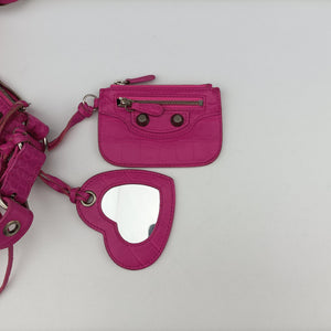 Pre-owned Balenciaga Le Cagole Pink Leather  shoulderbag | stylenewstar