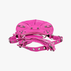Pre-owned Balenciaga Le Cagole Pink Leather  shoulderbag | stylenewstar