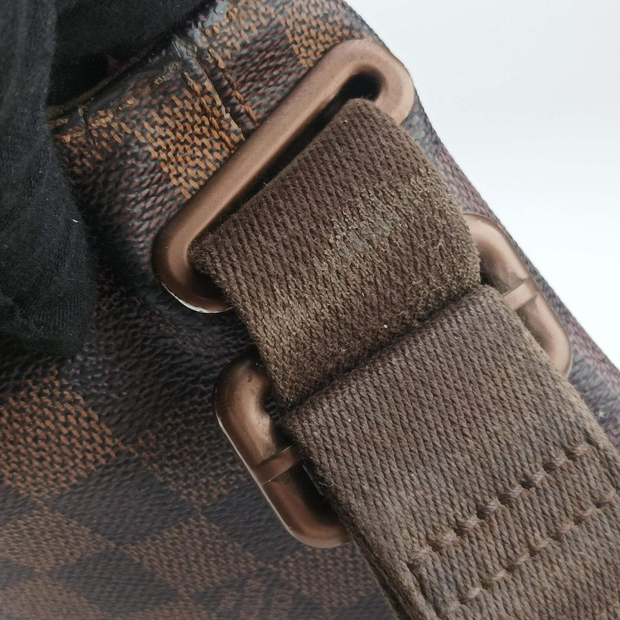 Vintage Louis Vuitton BROOKLYN PM EBENE Damier Canvas N51210 shoulderbag | stylenewstar
