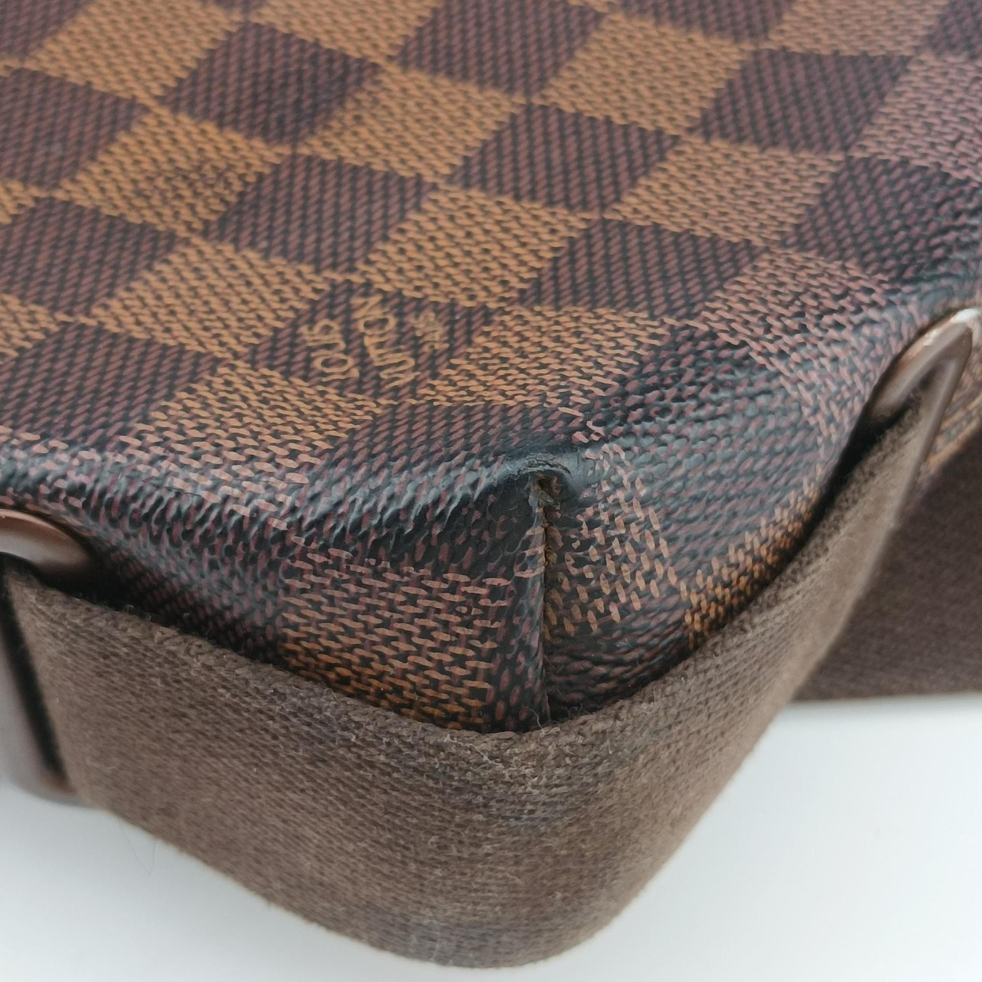 Vintage Louis Vuitton BROOKLYN PM EBENE Damier Canvas N51210 shoulderbag | stylenewstar