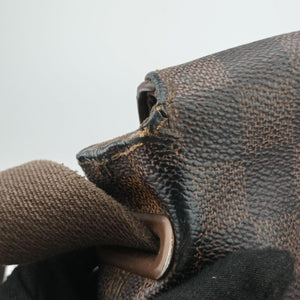 Vintage Louis Vuitton BROOKLYN PM EBENE Damier Canvas N51210 shoulderbag | stylenewstar