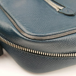 Vintage Louis Vuitton Porto Document Business MM Navy Taiga M32705 handbag | stylenewstar
