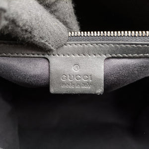 Pre-owned Gucci belt buckle GG pattern Grey Canvas×Leather 107756 handbag | stylenewstar