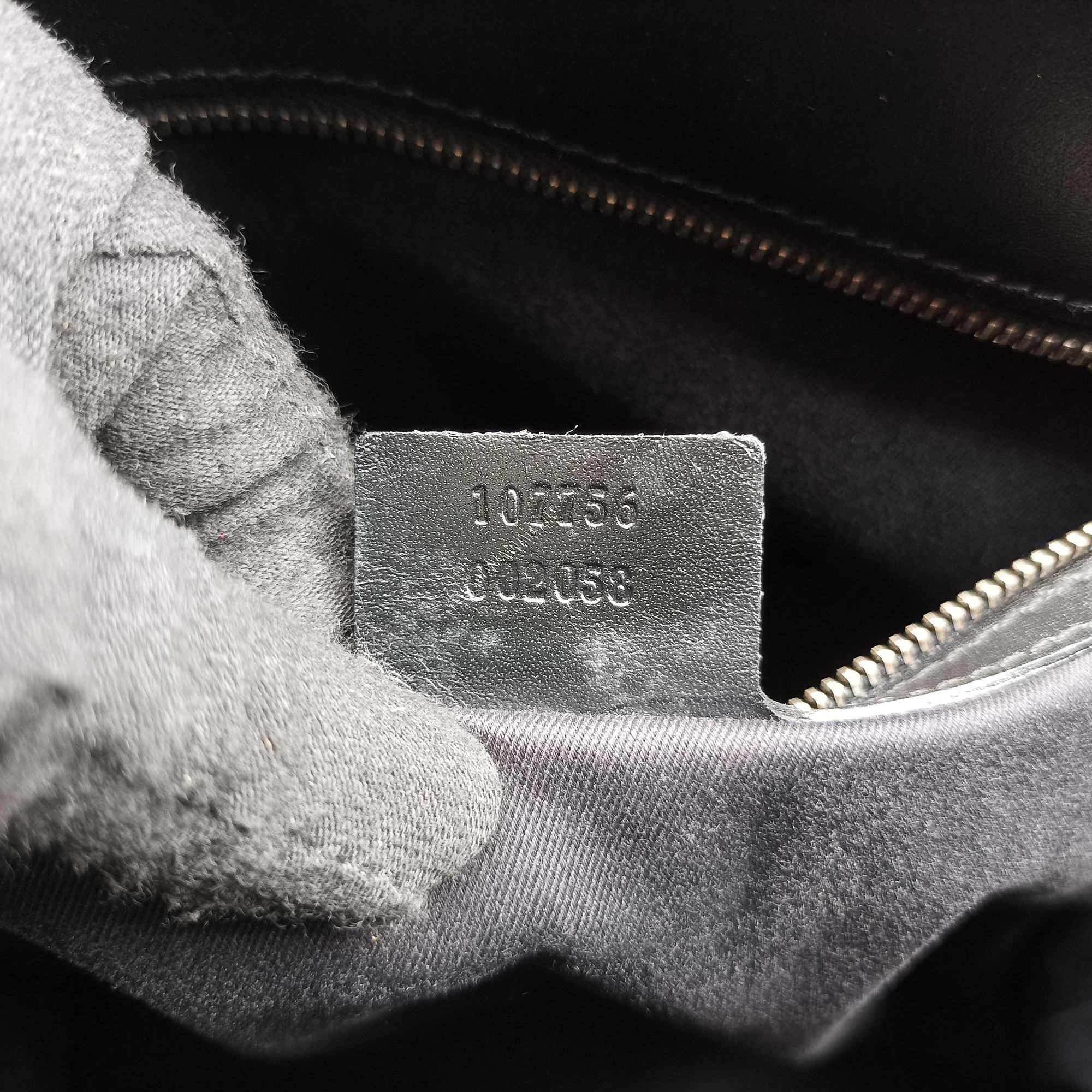 Pre-owned Gucci belt buckle GG pattern Grey Canvas×Leather 107756 handbag | stylenewstar