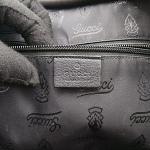 Pre-owned Gucci Diamante Black Leather 208468 handbag | stylenewstar