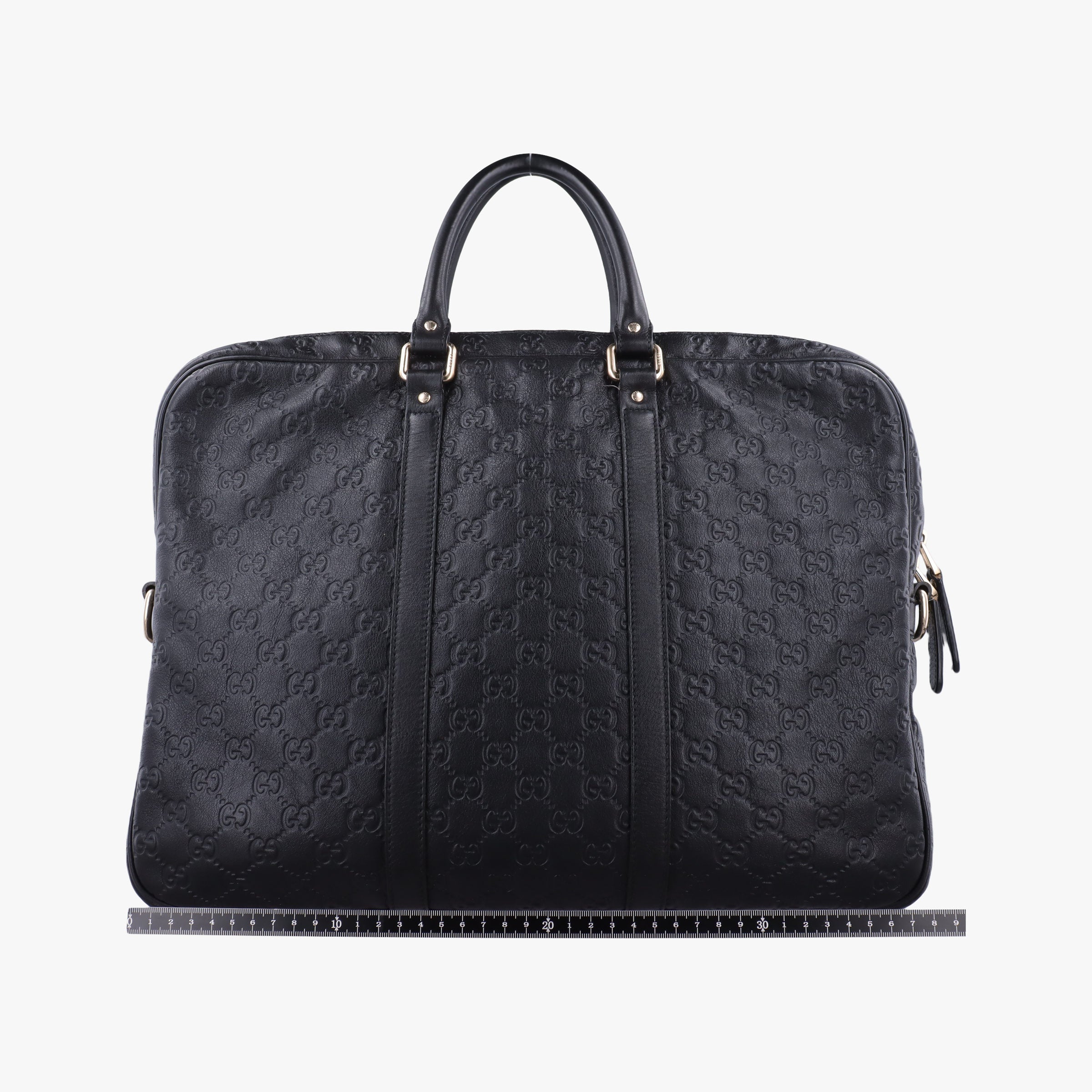 Pre-owned Gucci Diamante Black Leather 208468 handbag | stylenewstar