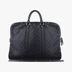 Pre-owned Gucci Diamante Black Leather 208468 handbag | stylenewstar