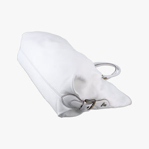 Pre-owned Fendi Borsa Frame Doctor White Leather 8BN191 handbag | stylenewstar