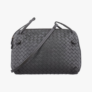 Secondhand Bottega Veneta NODINI Intrecciato Grey lambskin  shoulderbag | stylenewstar