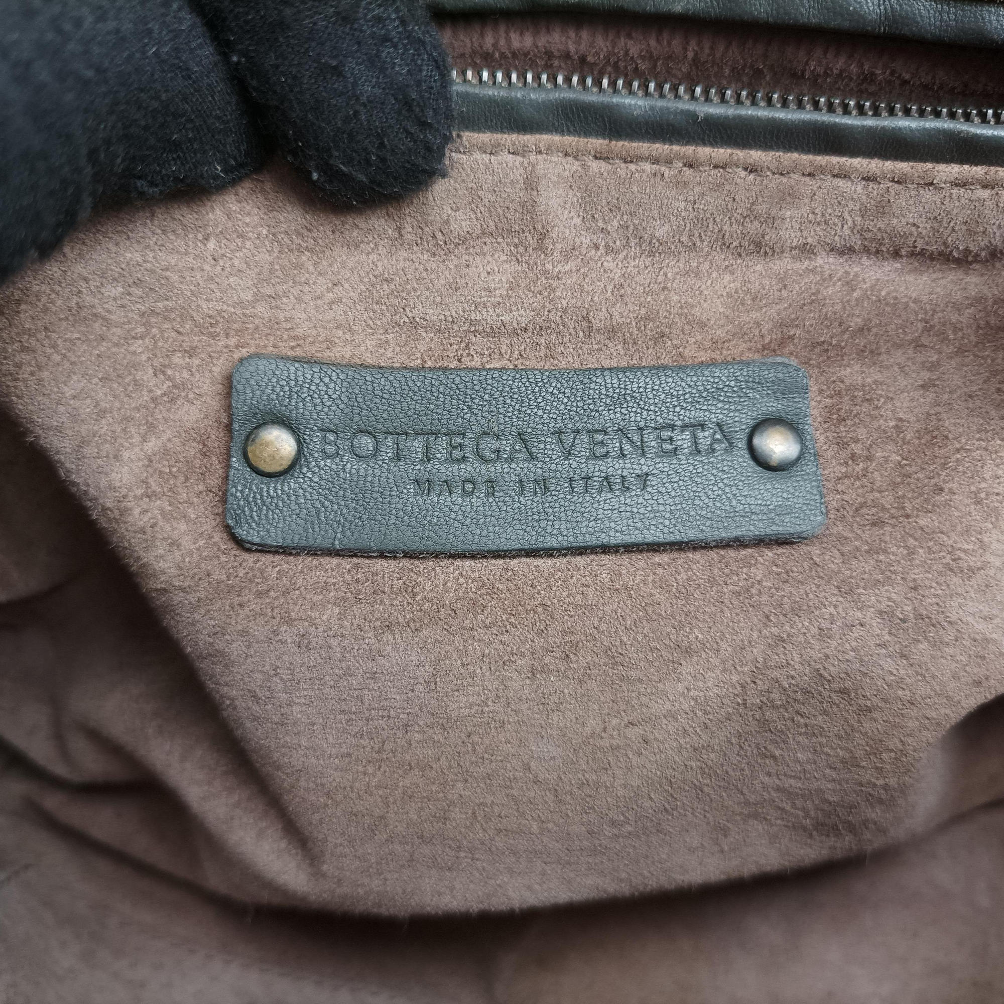 Secondhand Bottega Veneta NODINI Intrecciato Grey lambskin  shoulderbag | stylenewstar