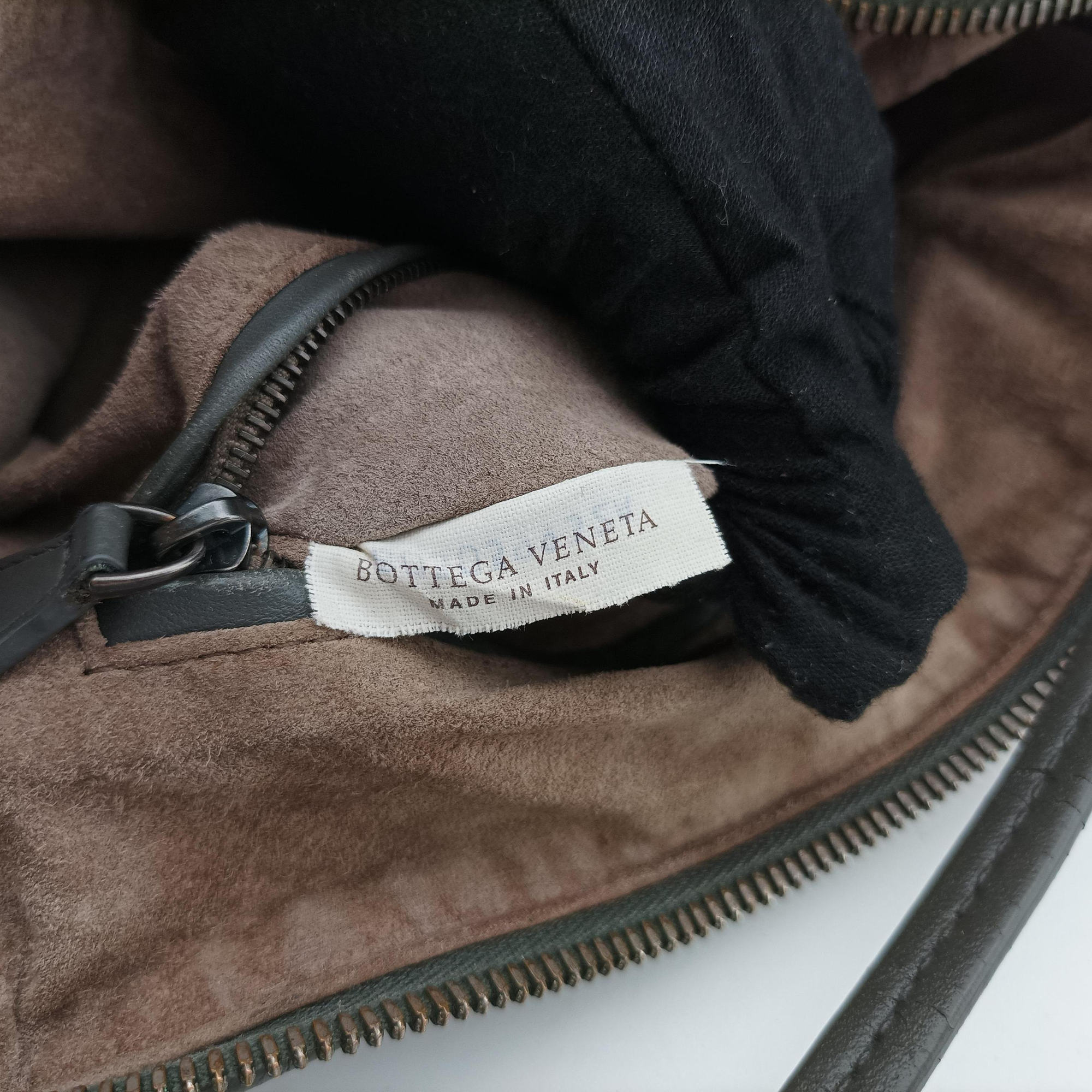 Secondhand Bottega Veneta NODINI Intrecciato Grey lambskin  shoulderbag | stylenewstar